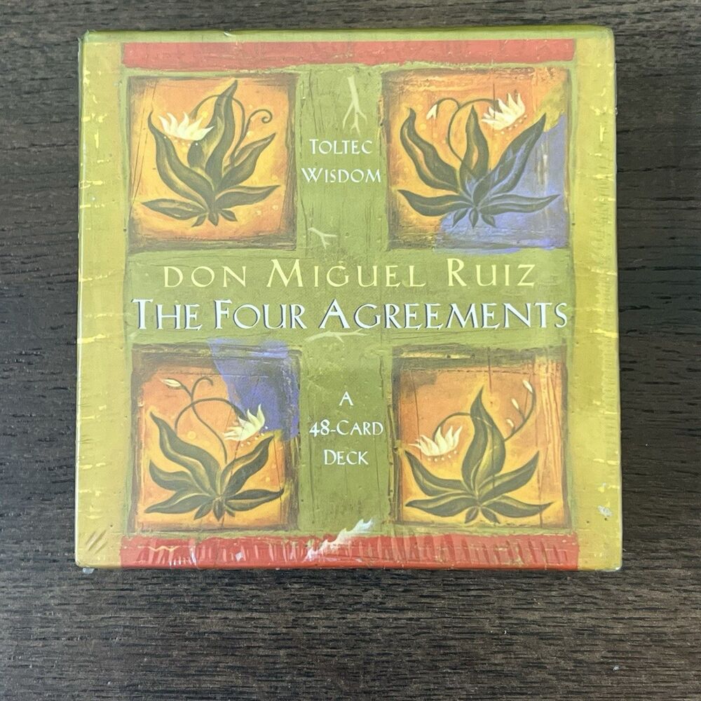 Don Miguel Ruiz The Four Agreements 48 Card Deck Toltec Wisdom NEW Sealed